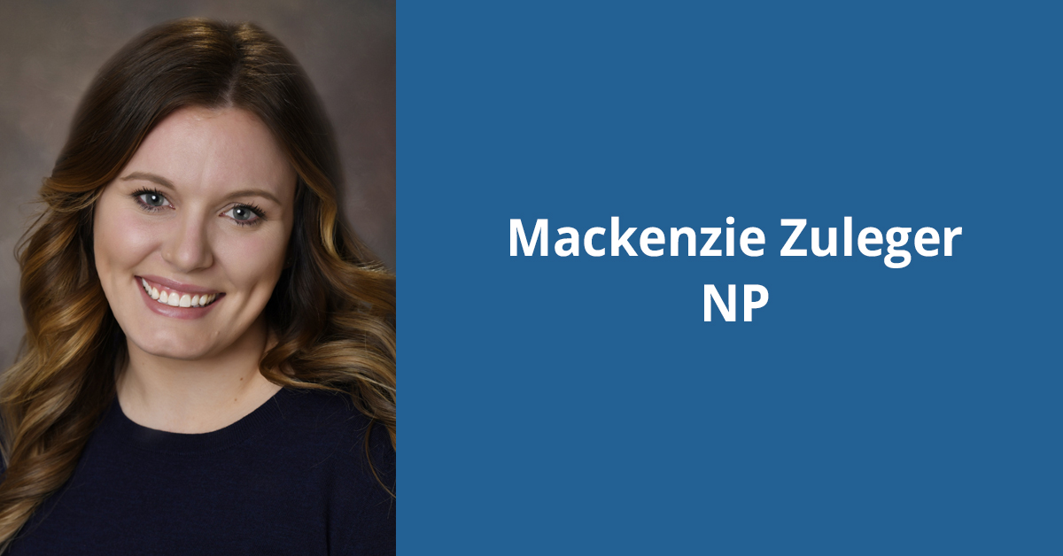 Headshot of Mackenzie Zuleger, certified family nurse practitioner, BayCare Clinic Ear, Nose & Throat