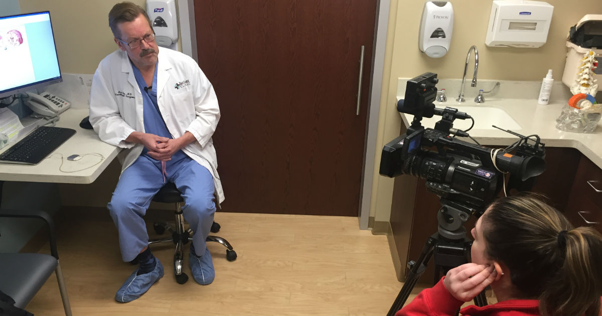 Dr. Max Ots is interviewed by WBAY Channel 2 News