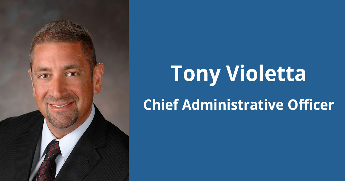 Headshot of Tony Violetta, BayCare Clinic's chief administrative officer