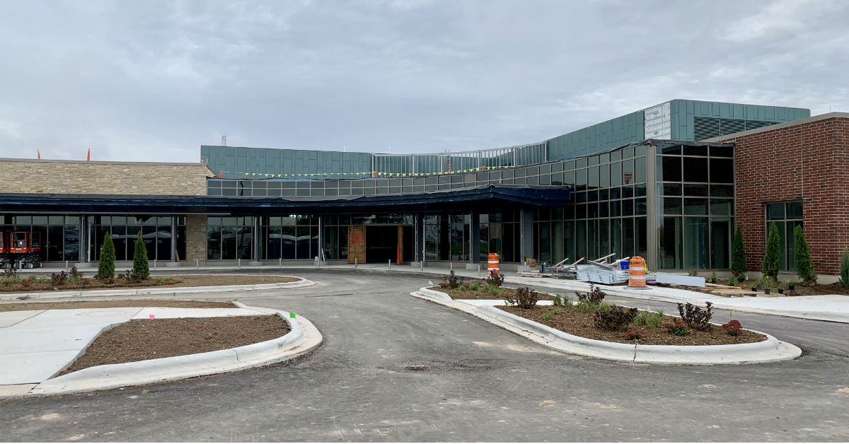 Construction photo of Aurora BayCare Medical Center's new Kaukauna-based clinic