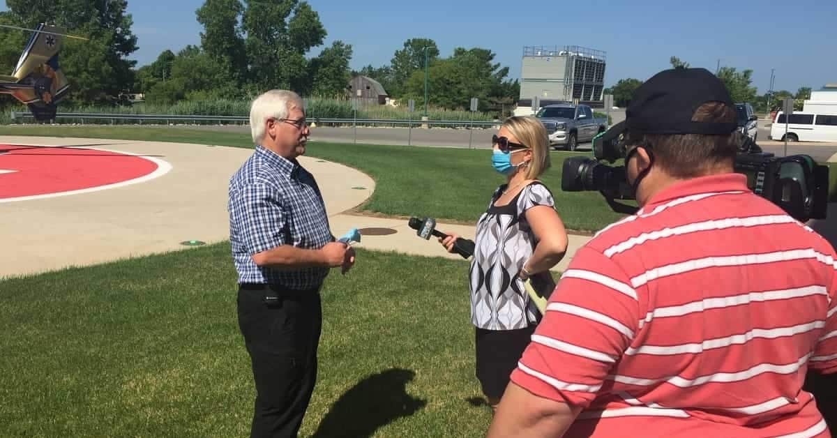 Dr. Steve Stroman of BayCare Clinic is interviewed by WBAY Channel 2 News