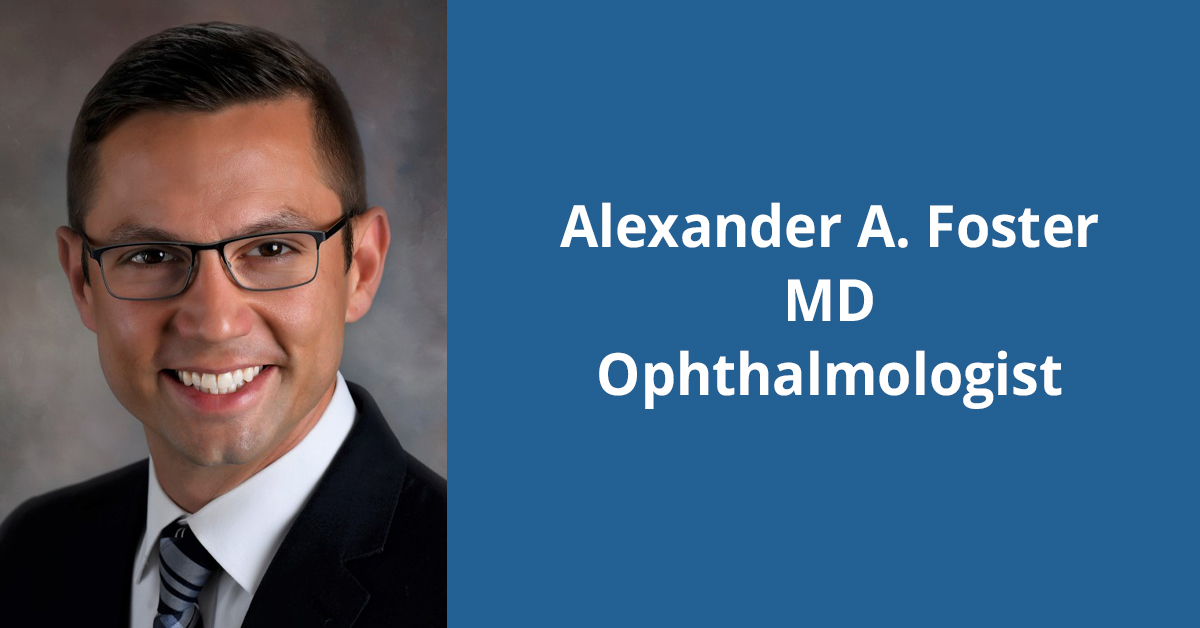Headshot of Dr. Alexander A. Foster, an ophthalmologist with BayCare Clinic.