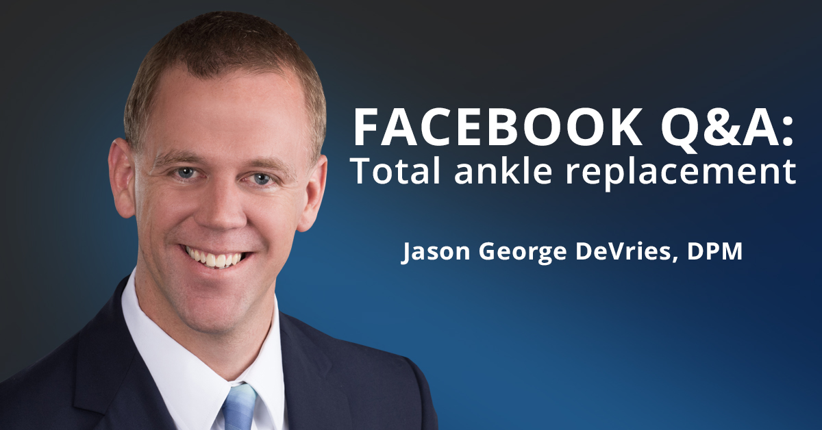 Total ankle replacement surgeries