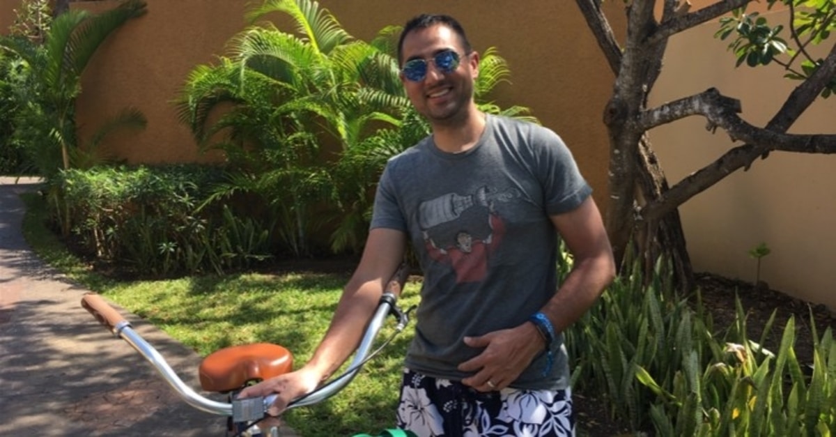 Dr. Armaan Carrigan Shaikh of Aurora BayCare Cardiology enjoys bike rides