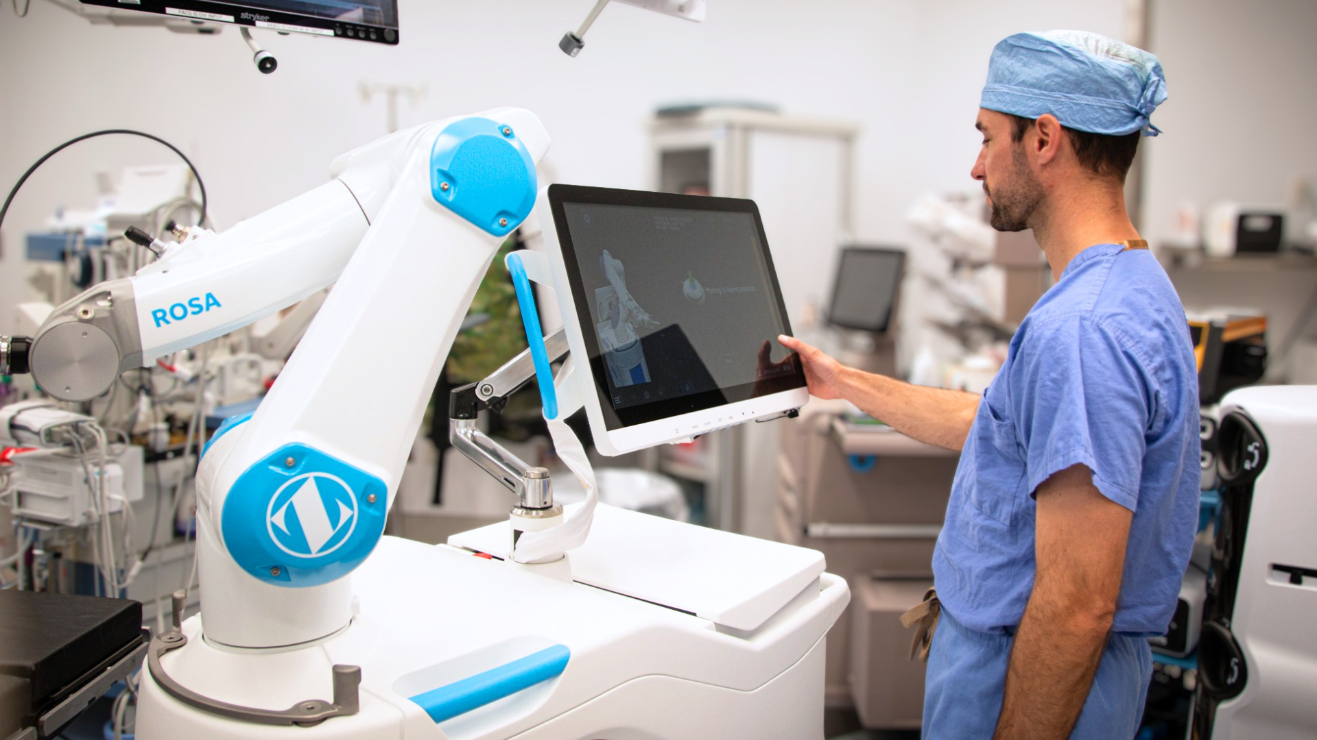 Doctor with Knee Surgery Robot Manitowoc Wisconsin