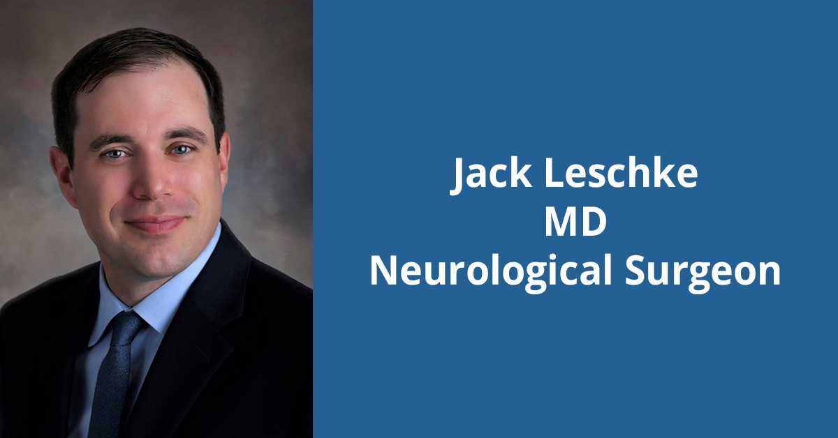 Headshot of Dr. Jack Leschke, a neurological surgeon with BayCare Clinic Neurological Surgeons.