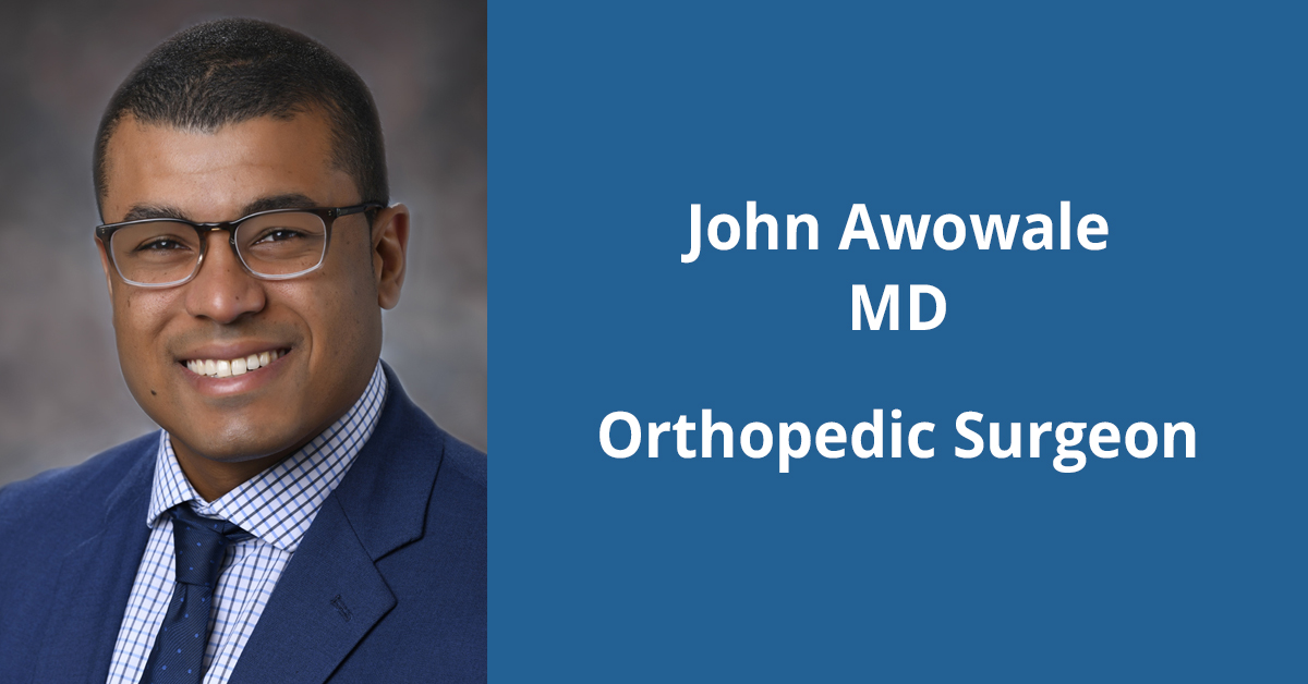 alt="Headshot of Dr. John Awowale, orthopedic surgeon, BayCare Clinic"