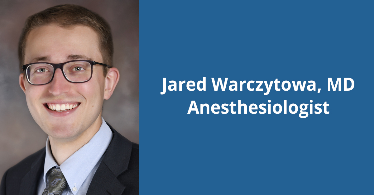 Warczytowa joins BayCare Clinic Anesthesia