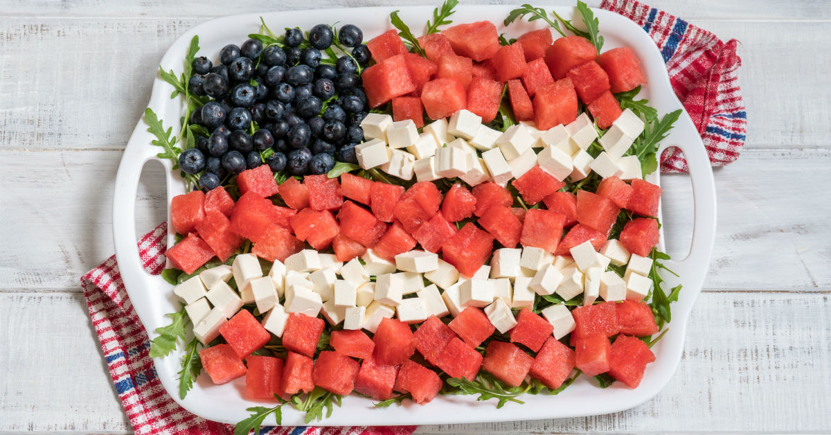 Fruit and cheese platter