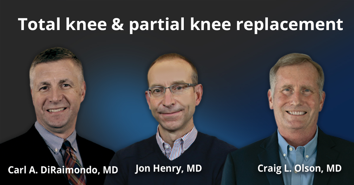 Total and partial knee replacement surgeries