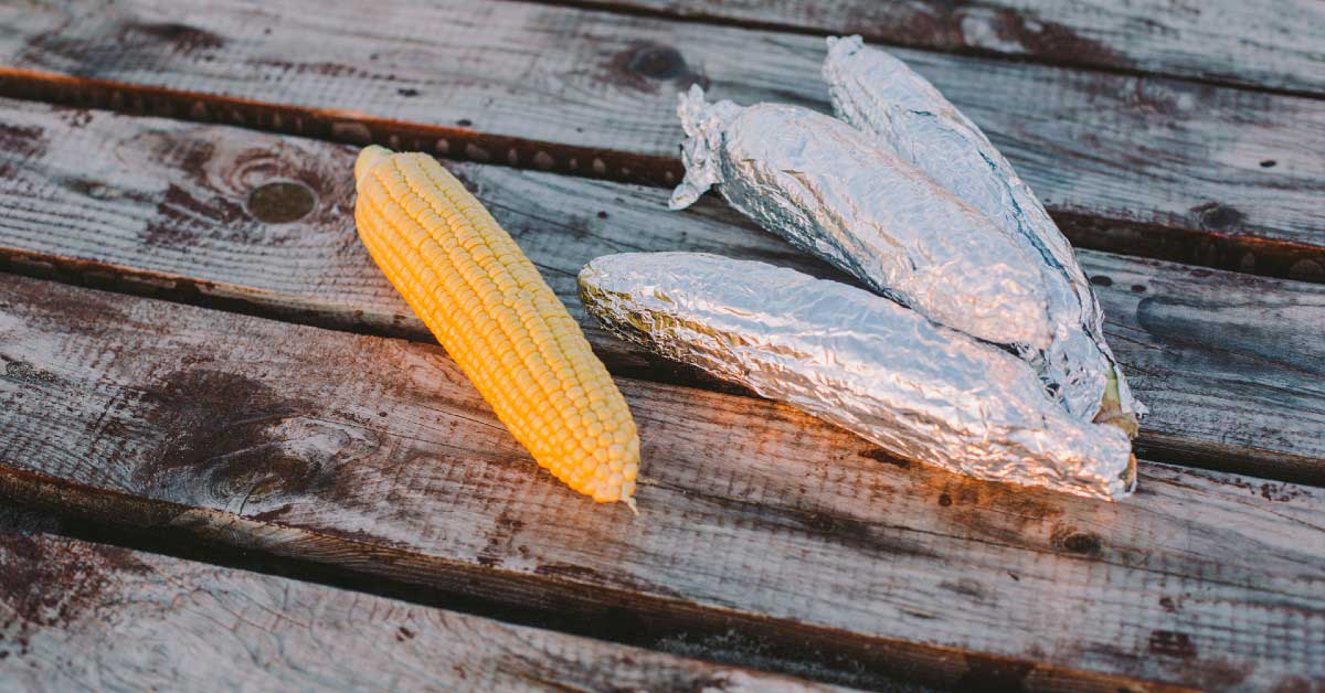 Corn Wrapped in Foil
